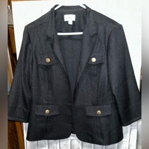 R&K Originals Short. black Jacket Size 14